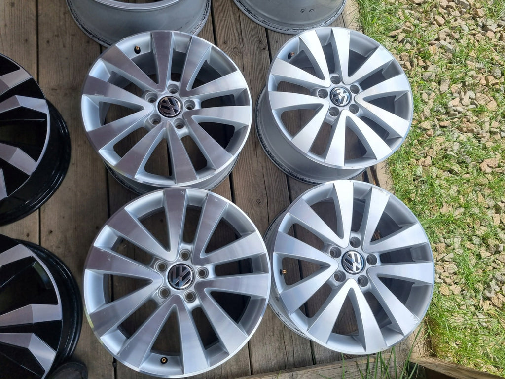 4x Alufelge 17 Zoll 7.0" 5x112 54ET Glanz Silber 5K0601025R VW Golf Vi Rim Wheel FEL3933125735rb