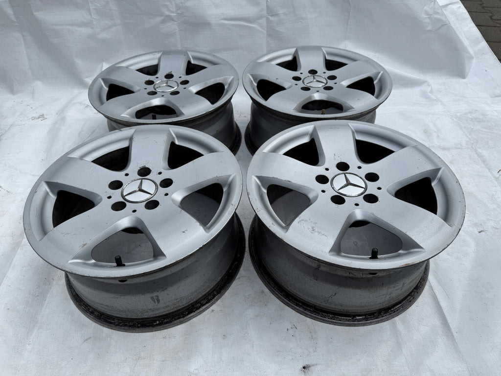 4x Alufelge 16 Zoll 7.5" 5x112 37ET Glanz Silber Mercedes-Benz Rim Wheel FEL3262861584sj