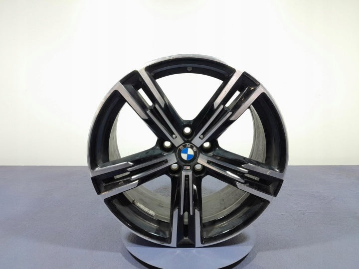 1x Alufelge 18 Zoll 8.5" 5x112 25ET Glanz Schwarz 8746632 BMW Rim Wheel FEL7598714158nk