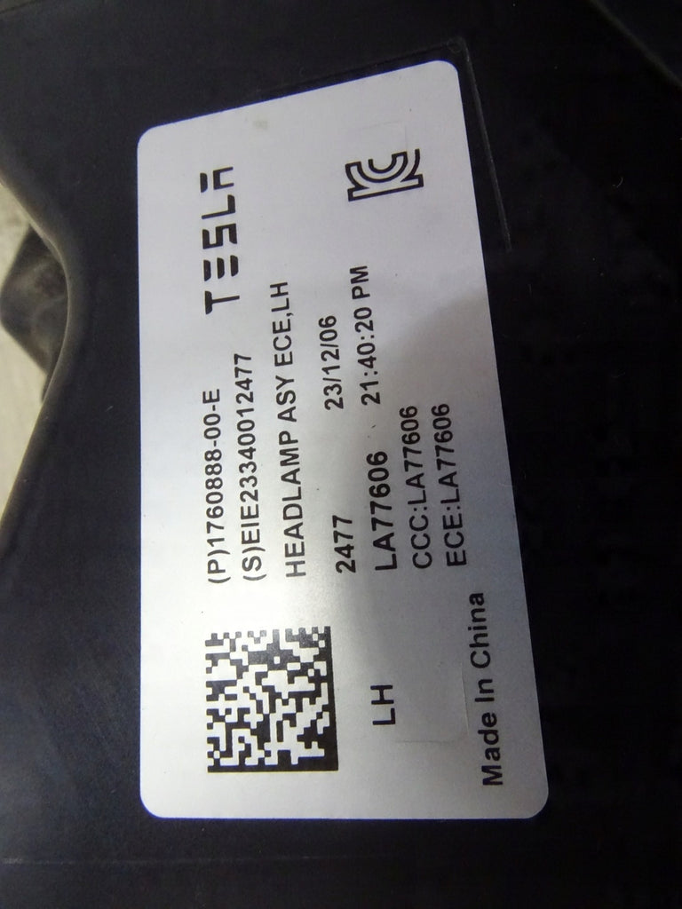 Frontscheinwerfer Tesla 3 1760888-00-E Laser Links Scheinwerfer Headlight