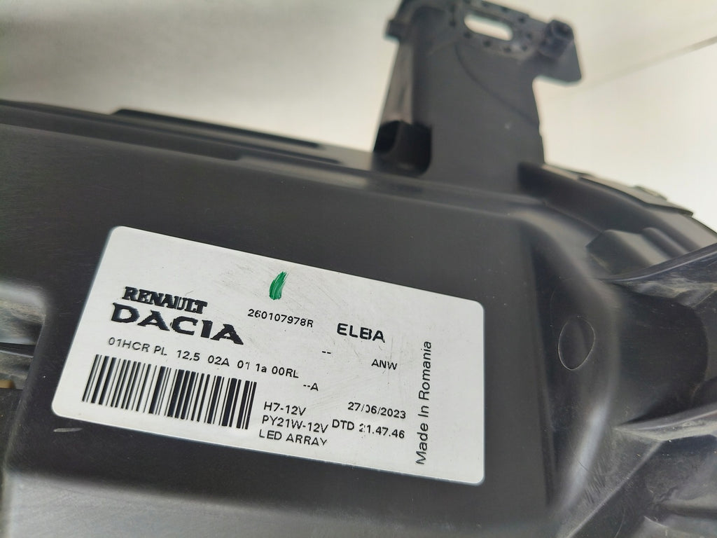 Frontscheinwerfer Dacia Sandero III Logan Jogger 260107978R Full LED Rechts