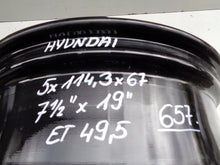 Laden Sie das Bild in den Galerie-Viewer, 1x Alufelge 19 Zoll 7.5" 5x114.3 49 5ET 52910-GI110 Hyundai I Rim Wheel FEL7293328105sz