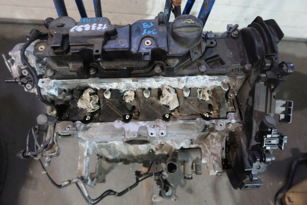 Motor Peugeot 308 I HMR EB2FA 1.6 HDI 123TKm Diesel Engine Unkomplett