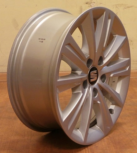 1x Alufelge 16 Zoll 6.5" 5x112 33ET Glanz Silber 7N5601025 Seat Alhambra FEL4409651142wt