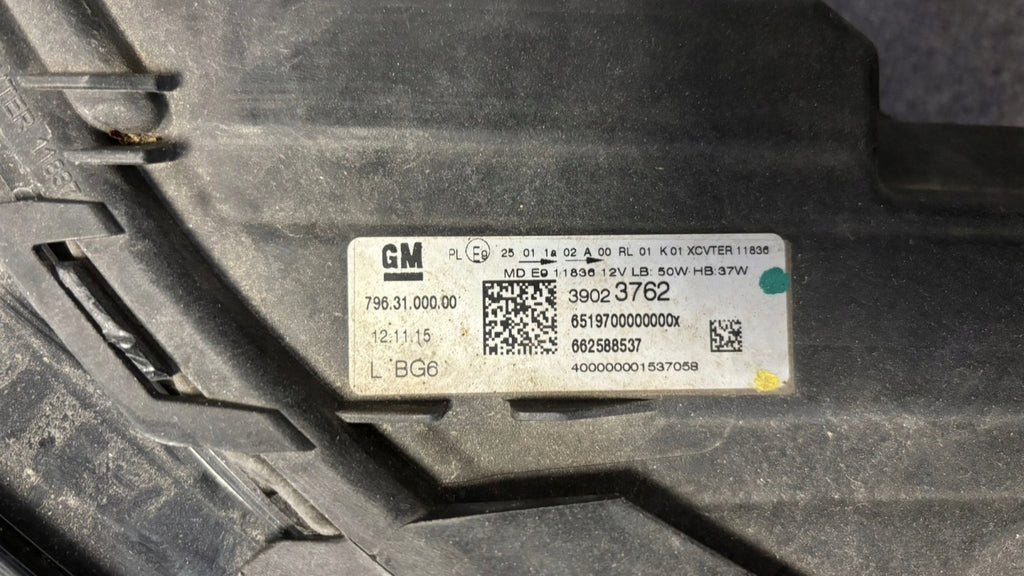 Frontscheinwerfer Opel Astra K 39023762 Links Scheinwerfer Headlight SCH1422123272aj