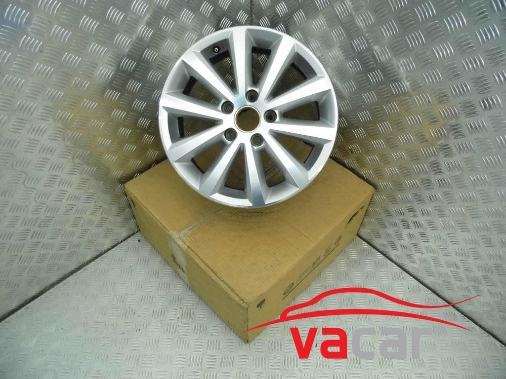 1x Alufelge 16 Zoll 6.0" 5x112 50ET Glanz Silber 2K5601025E VW Passat B7