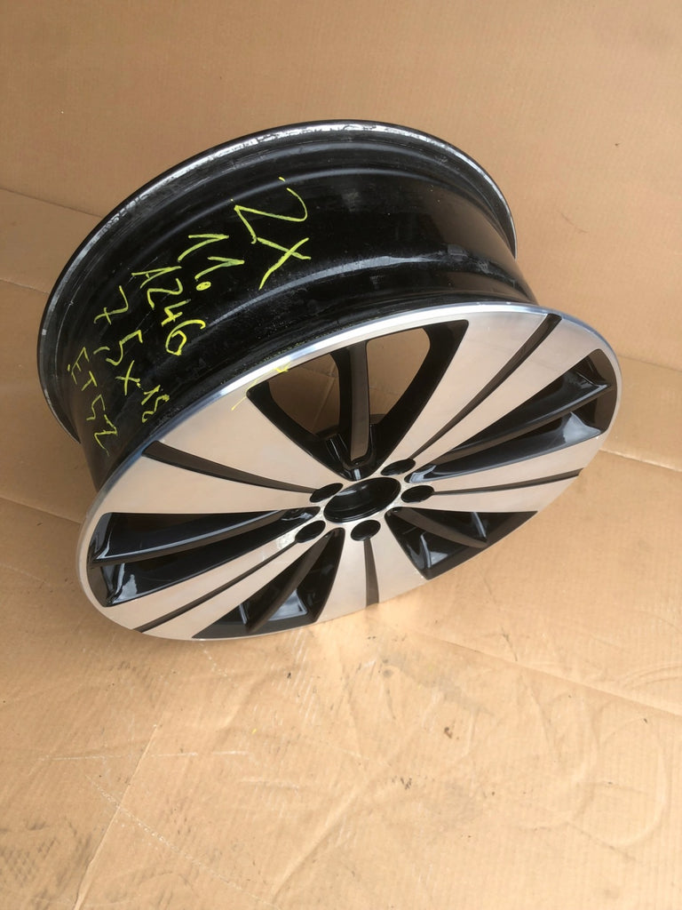 1x Alufelge 18 Zoll 7.5" 5x112 52ET Glanz Schwarz A2464011800 Mercedes-Benz FEL2814390054ch