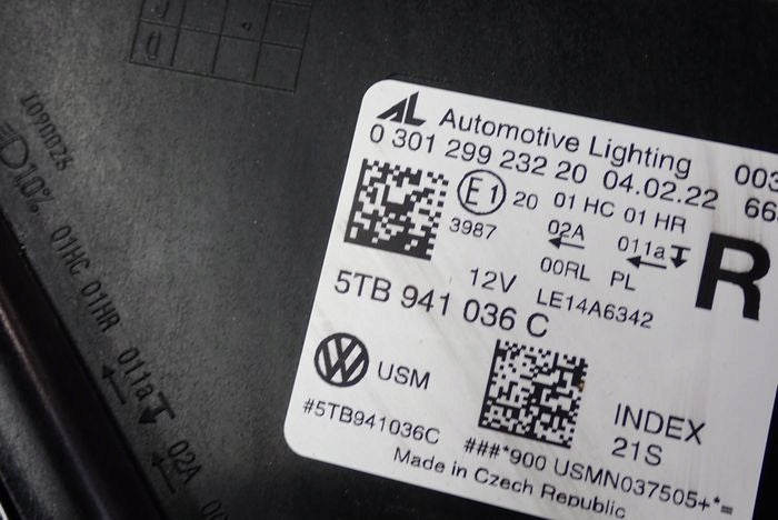 Frontscheinwerfer VW Touran 5TB941036C Rechts Scheinwerfer Headlight SCH7314009050yo