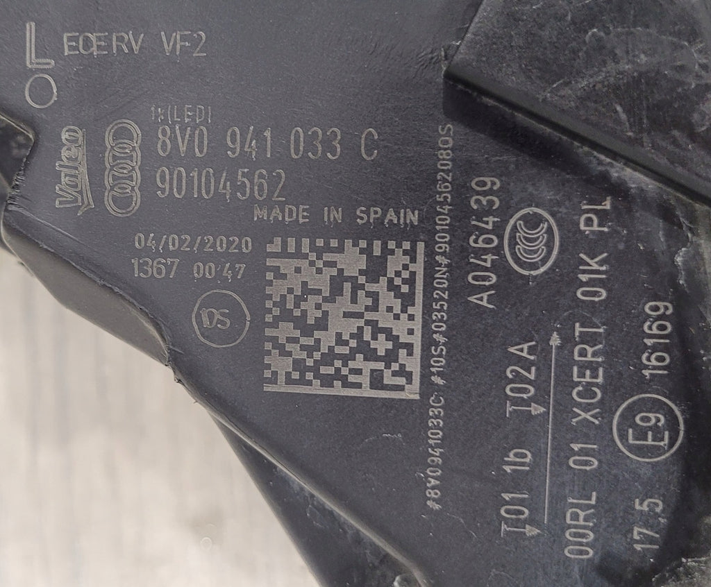 Frontscheinwerfer Audi A3 8V0941033C Links Scheinwerfer Headlight