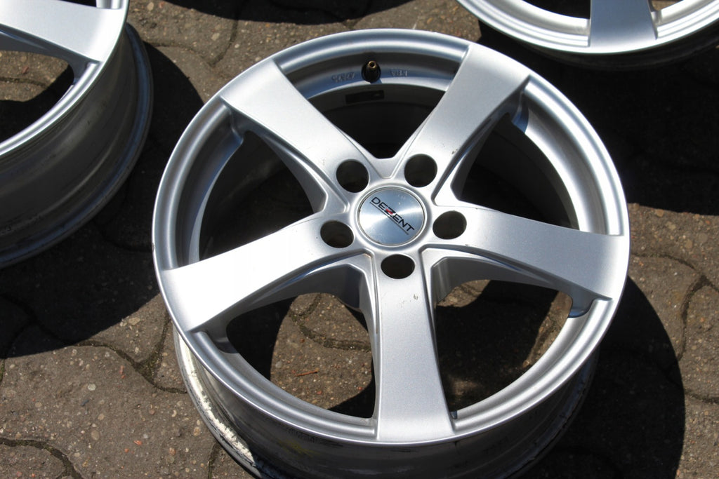 4x Alufelge 16 Zoll 6.5" 5x108 40ET Glanz Silber KBA-47675 Rim Wheel FEL9107595735us