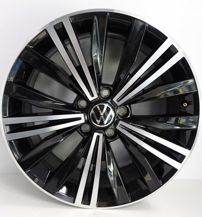 4x Alufelge 18 Zoll 7.0" 5x112 43ET Glanz Schwarz 5NA601025 VW Tiguan Rim Wheel FEL6331976429qy