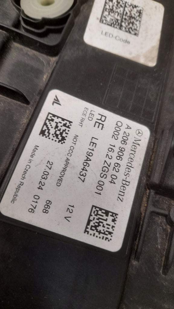 Frontscheinwerfer Mercedes-Benz W206 A2069066204 Full LED Rechts oder Links SCH3930455485gh