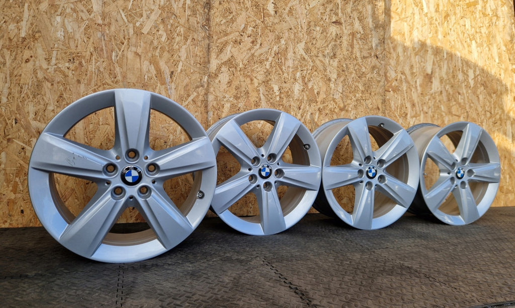4x Alufelge 17 Zoll 7.5" 5x112 54ET Silber 6855087 BMW Rim Wheel FEL1121515357my