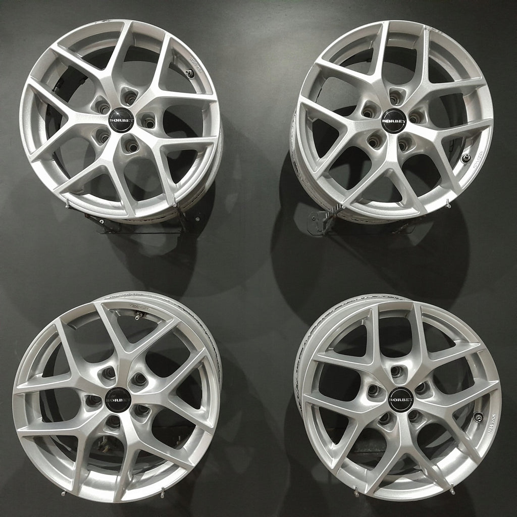 4x Alufelge 16 Zoll 7.0" 5x112 38ET Glanz Silber Audi C6 A4 B7 Mini Rim Wheel FEL7145439386mz