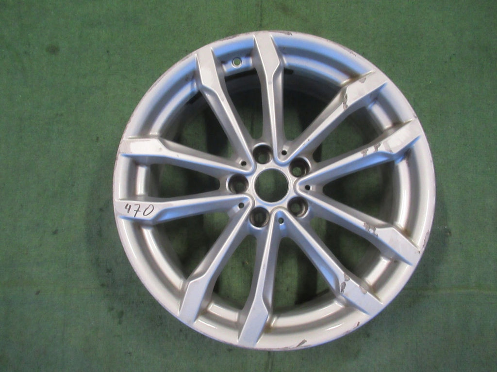 1x Alufelge 19 Zoll 7.5" 5x112 32ET Glanz Silber 6877325 BMW X3 G01 G02 FEL7006257033hb