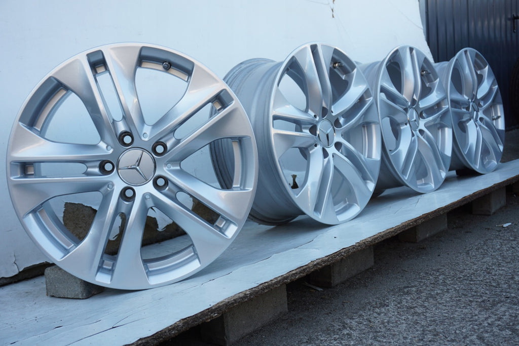 4x Alufelge 17 Zoll 7.5" 5x112 45ET Glanz Silber A2074010602 Mercedes-Benz FEL7935654287dg