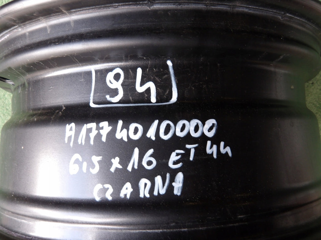 1x Alufelge 16 Zoll 6.5" 5x112 44ET Matt Schwarz A1774010000 Mercedes-Benz W177 FEL4197200092ji