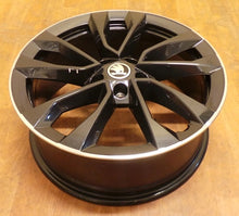 Load image into Gallery viewer, 1x Alufelge 18 Zoll 7.0" 5x112 45ET Glanz Schwarz 57A601025AS Skoda Karoq FEL2316475663jp