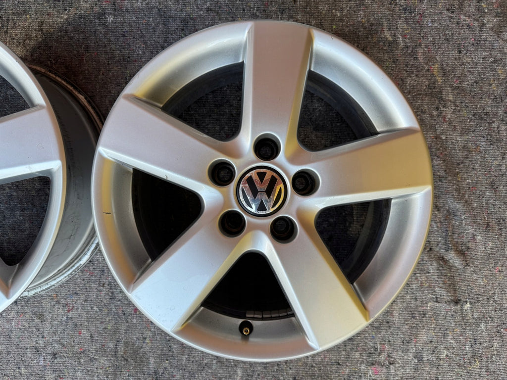 4x Alufelge 16 Zoll 6.5" 5x112 50ET Glanz Silber 1T0601025M VW Touran Rim Wheel FEL7604036146qk