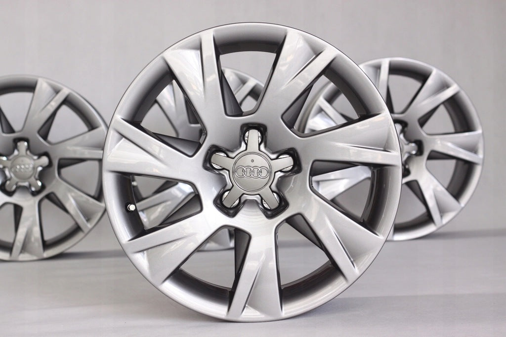 4x Alufelge 17 Zoll 7.5" 5x112 28ET Glanz Grau Audi A5 Rim Wheel FEL8450161189we
