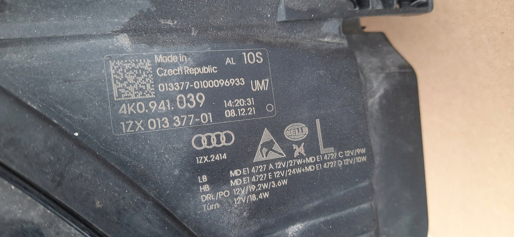 Frontscheinwerfer Audi A6 C8 4K0941039 Full LED Links Scheinwerfer Headlight SCH8227332096kc