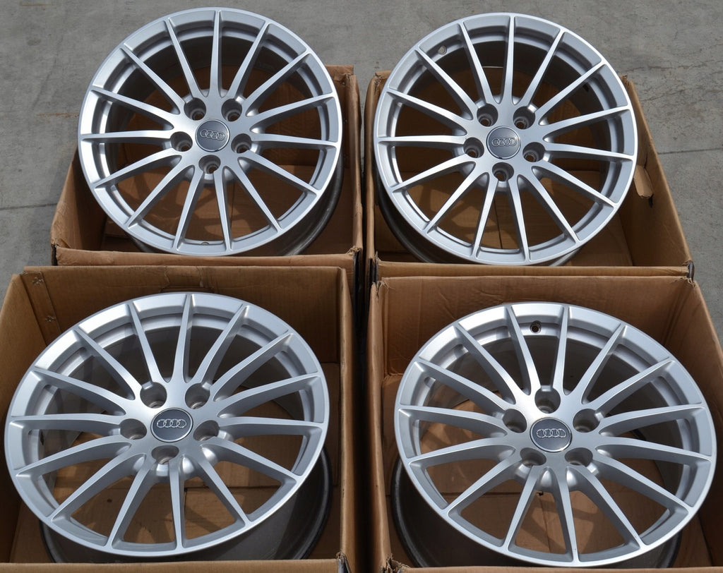 4x Alufelge 17 Zoll 7.5" 5x112 29ET Glanz Silber 8W0601025AE Audi A5 A4