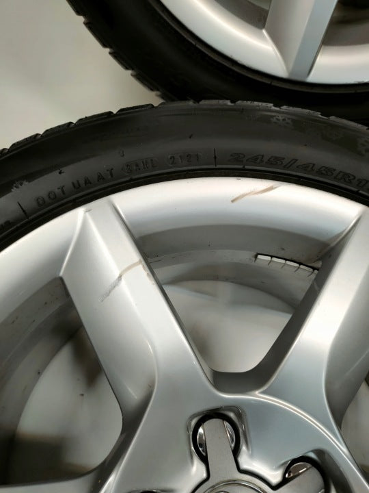 4x Alufelge 17 Zoll 8.0" 5x112 26ET Glanz Silber 8T0601025CJ Audi A5 Rim Wheel FEL5586820010nw