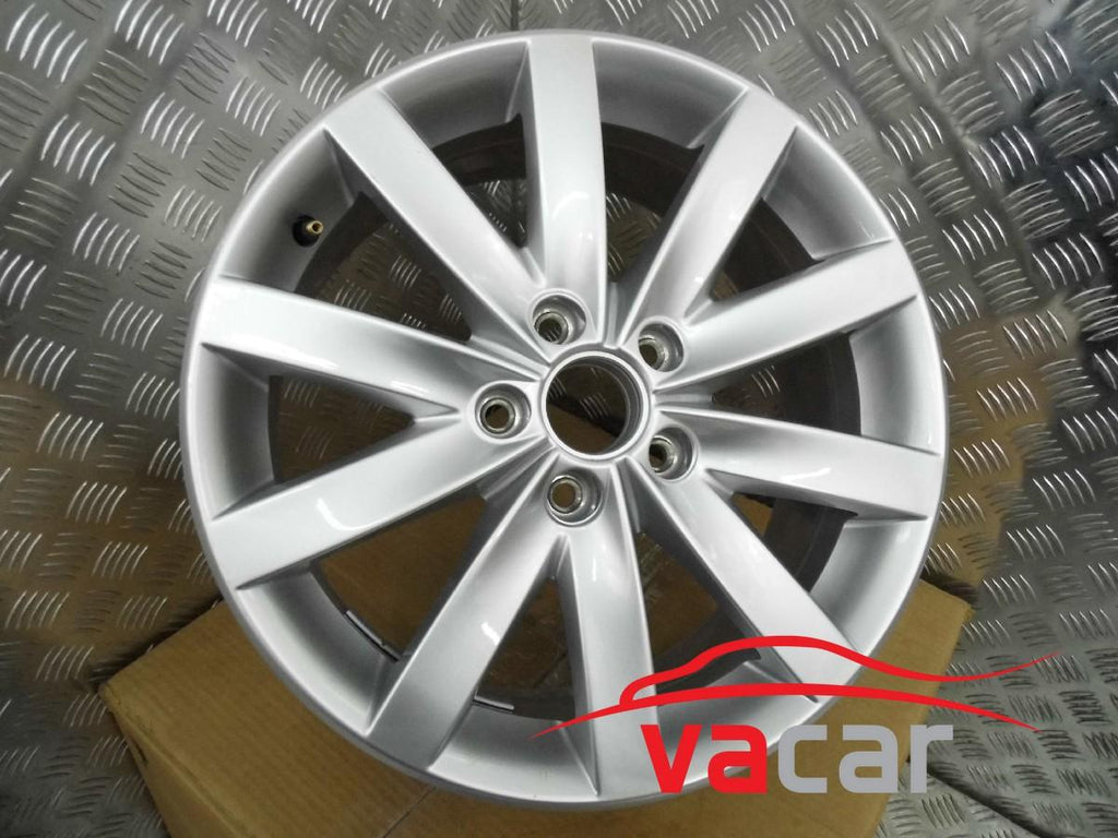 1x Alufelge 17 Zoll 7.0" 5x112 45ET Glanz Silber 5K0601025 VW Passat B7 Golf Vii