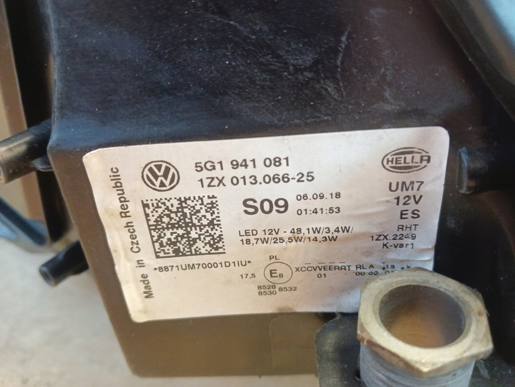 Frontscheinwerfer VW Golf VII 5G1941082 5G1941081 Full LED Rechts oder Links SCH9641741350od