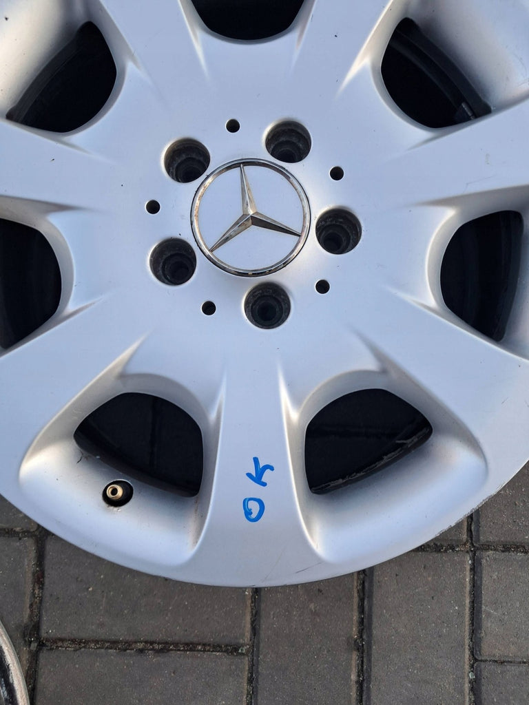 1x Alufelge 16 Zoll 7.0" 5x112 31ET Glanz Grau A2034012802 Mercedes-Benz W203 FEL3062986799wa