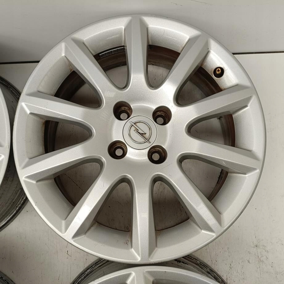 4x Alufelge 16 Zoll 6.5" 4x100 37ET Glanz Silber Opel Meriva Rim Wheel FEL4360925643xq