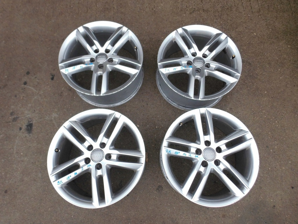 4x Alufelge 18 Zoll 8.0" 5x112 39ET Glanz Silber 4G0601025BL Audi C7 A4 B8 FEL7133535828ss