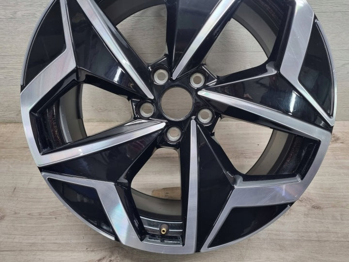 1x Alufelge 19 Zoll 7.5" 5x112 50ET Glanz Schwarz 10A601025J VW Id.3 Rim Wheel FEL5860150077mf