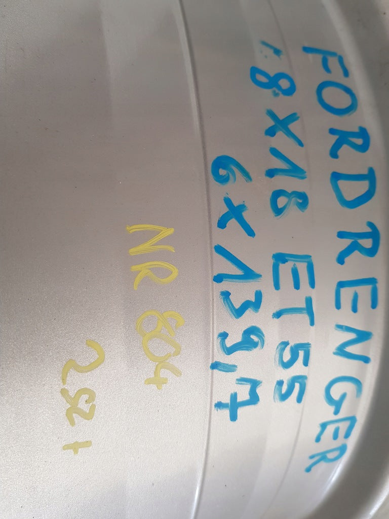 1x Alufelge 18 Zoll 8.0" 6x139.7 55ET Silber AB39-1007-EA Ford Ranger Rim Wheel FEL4557887327tv