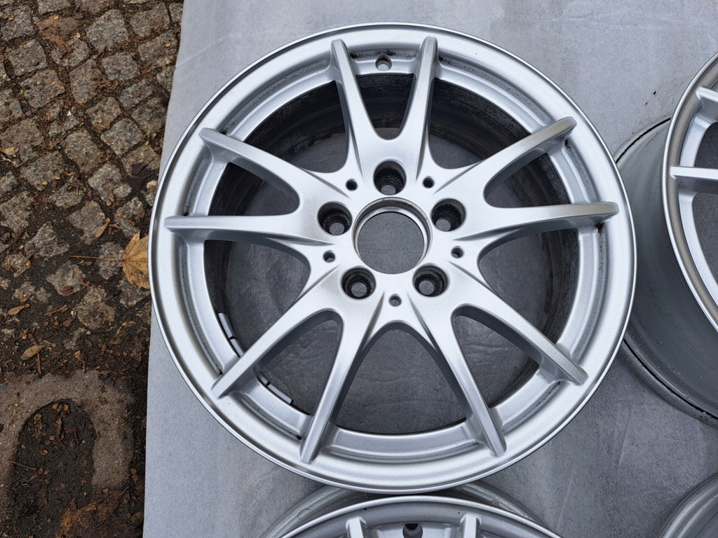 4x Alufelge 16 Zoll 6.5" 5x112 49ET Glanz Silber A2464011302 Mercedes-Benz W246 FEL1677752087zy