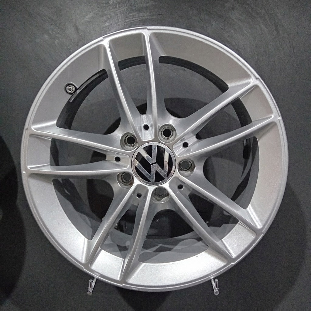 4x Alufelge 16 Zoll 6.5" 5x112 44ET Glanz Silber A1774010100 Mercedes-Benz Caddy FEL9389460904gl