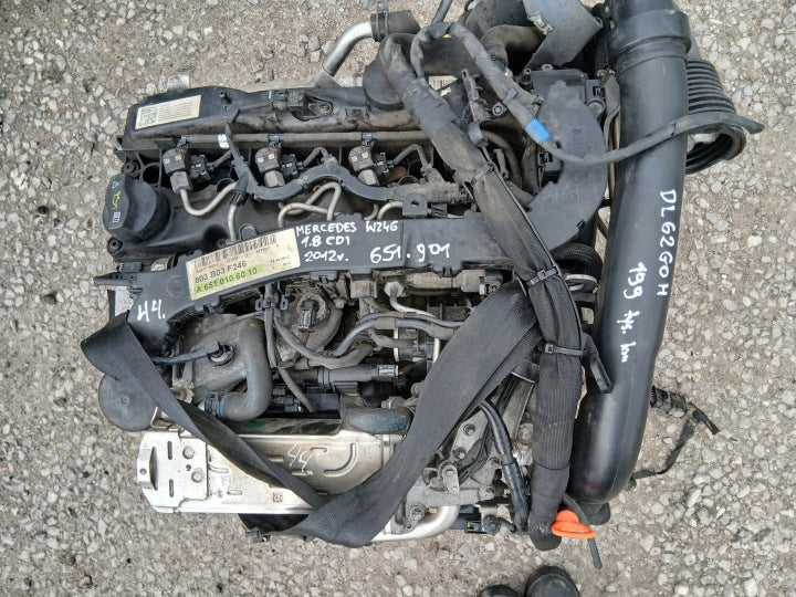 Motor Mercedes-Benz W176 W246 651901 1.8 CDI 199TKm 2012 Diesel Engine Komplett MOT4944526525hl