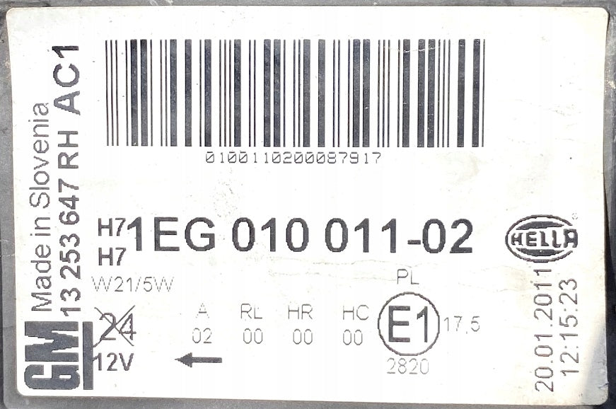 Frontscheinwerfer Opel Astra J 13253647 1EG010011-02 Rechts Headlight SCH5105495195oc