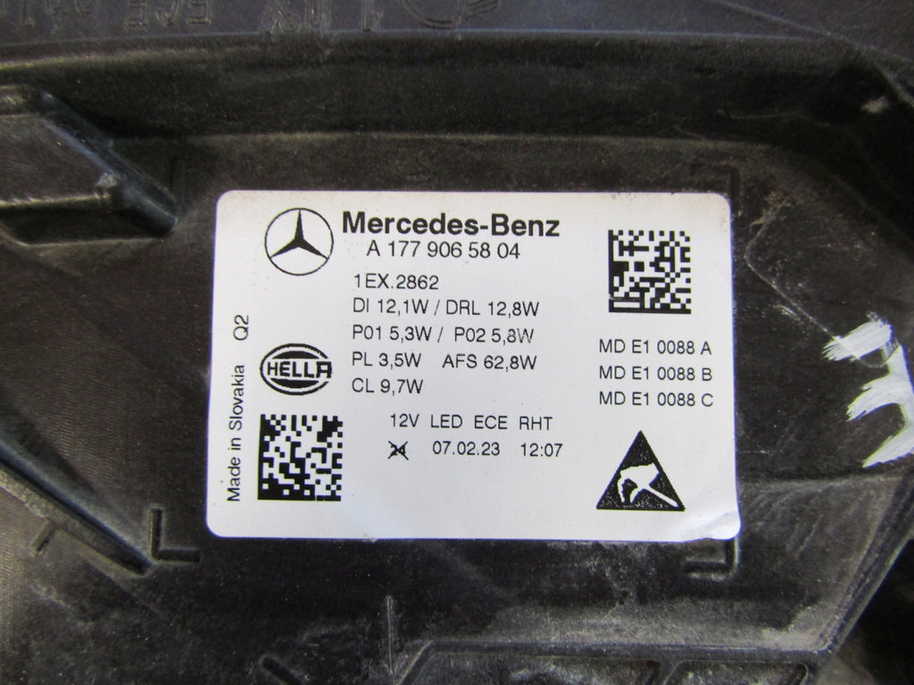 Frontscheinwerfer Mercedes-Benz W177 A1779065804 LED Rechts Headlight SCH6177465046jf