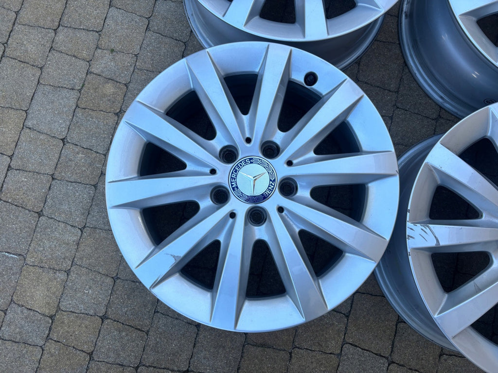 4x Alufelge 16 Zoll 6.5" 5x112 49ET A2464010500 Mercedes-Benz W246 Rim Wheel FEL8618165927mz