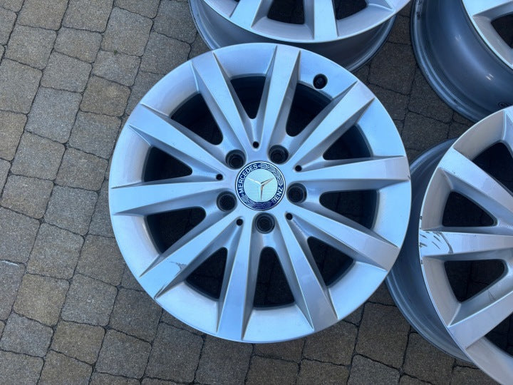 4x Alufelge 16 Zoll 6.5" 5x112 49ET A2464010500 Mercedes-Benz W246 Rim Wheel FEL8618165927mz
