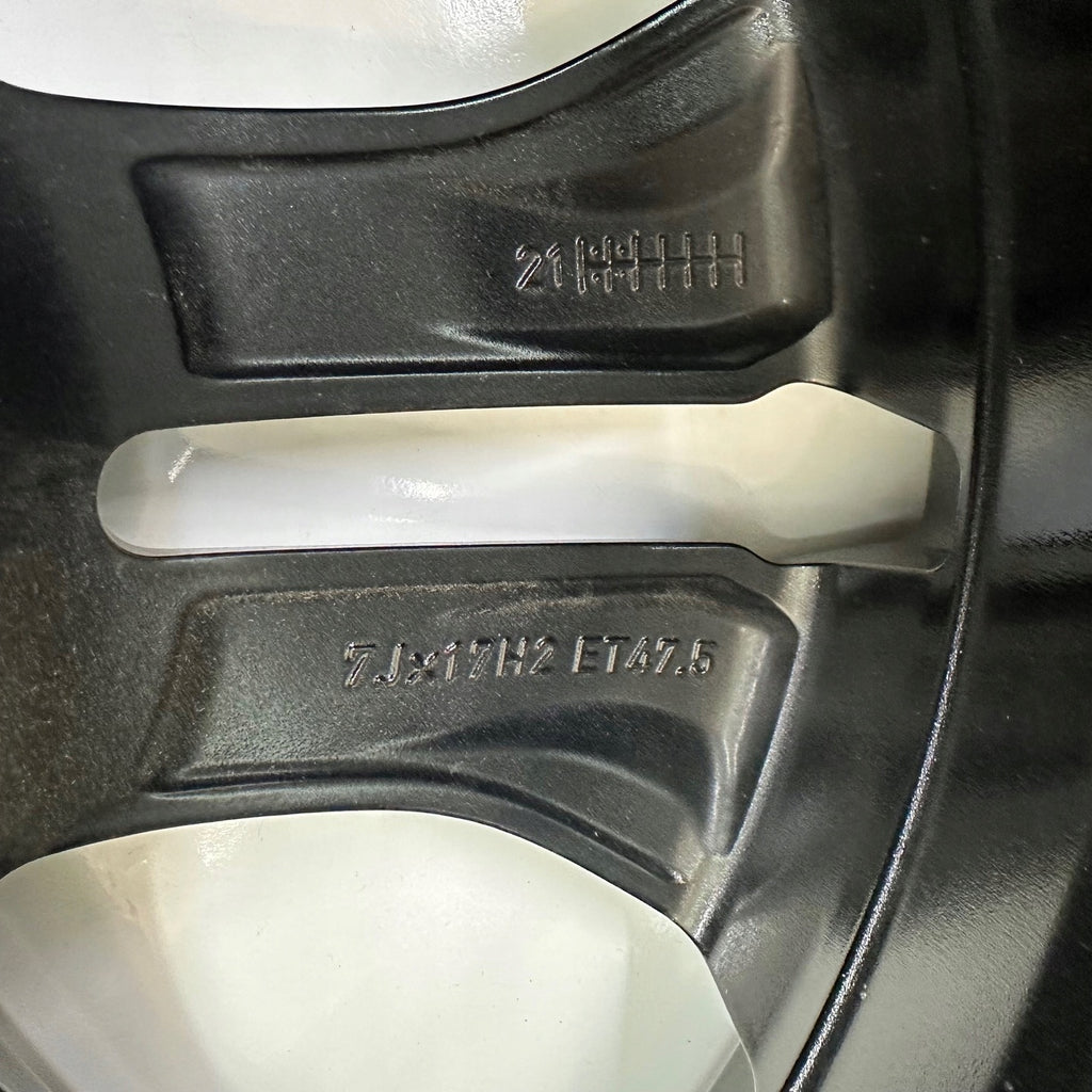 1x Alufelge 17 Zoll 7.0" 5x108 47,5ET Glanz Schwarz L1TC-1007-DA Ford Puma