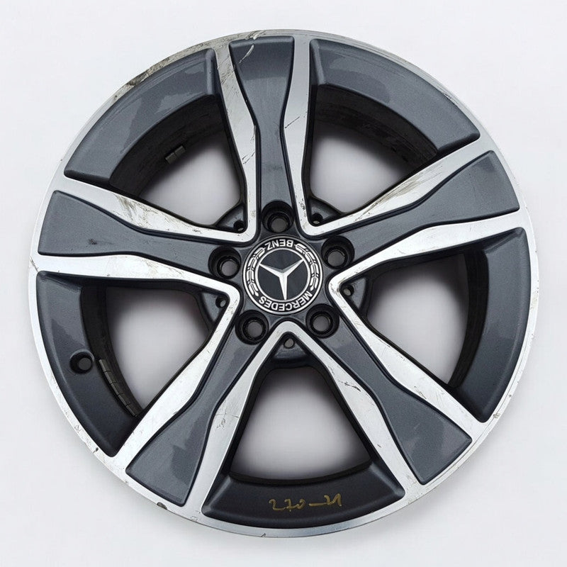 1x Alufelge 17 Zoll 7.0" 5x112 48,5ET A2054010800 Mercedes-Benz W205 Rim Wheel