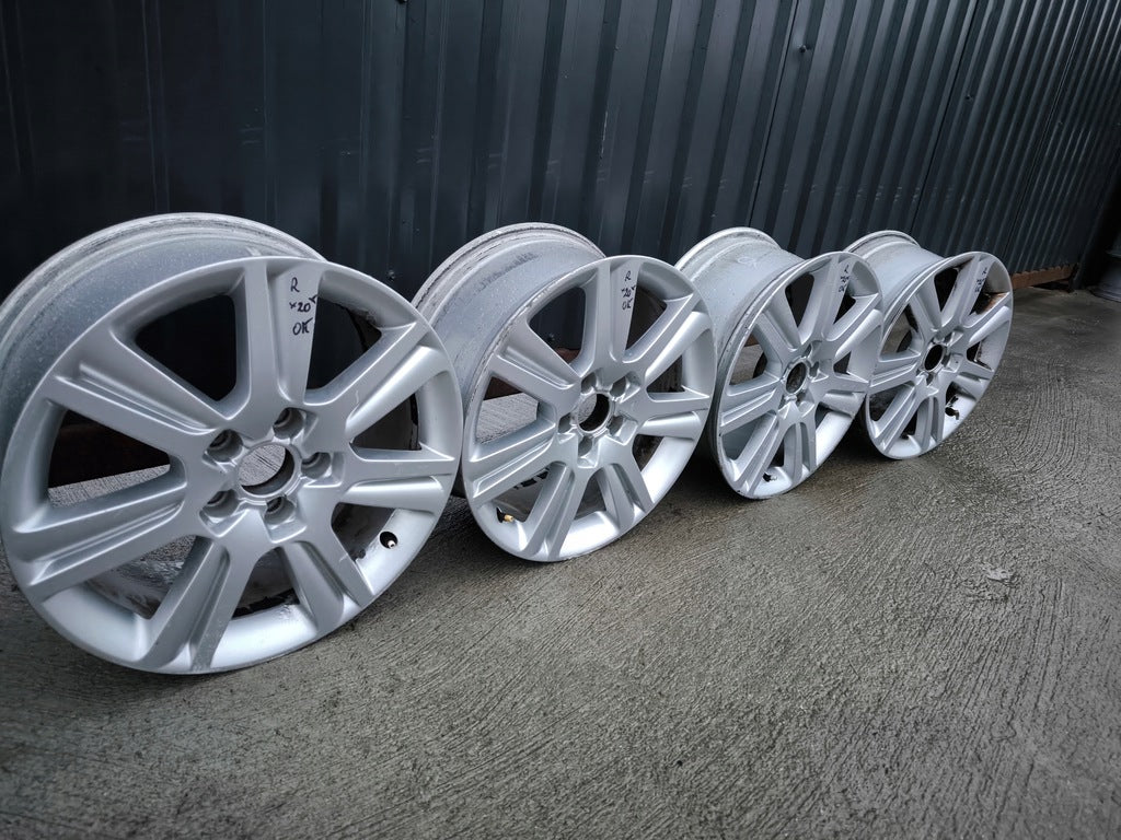4x Alufelge 17 Zoll 7.5" 5x112 45ET Glanz Silber 8K0601025B Audi A5 A4 Rim Wheel FEL2054110040hb