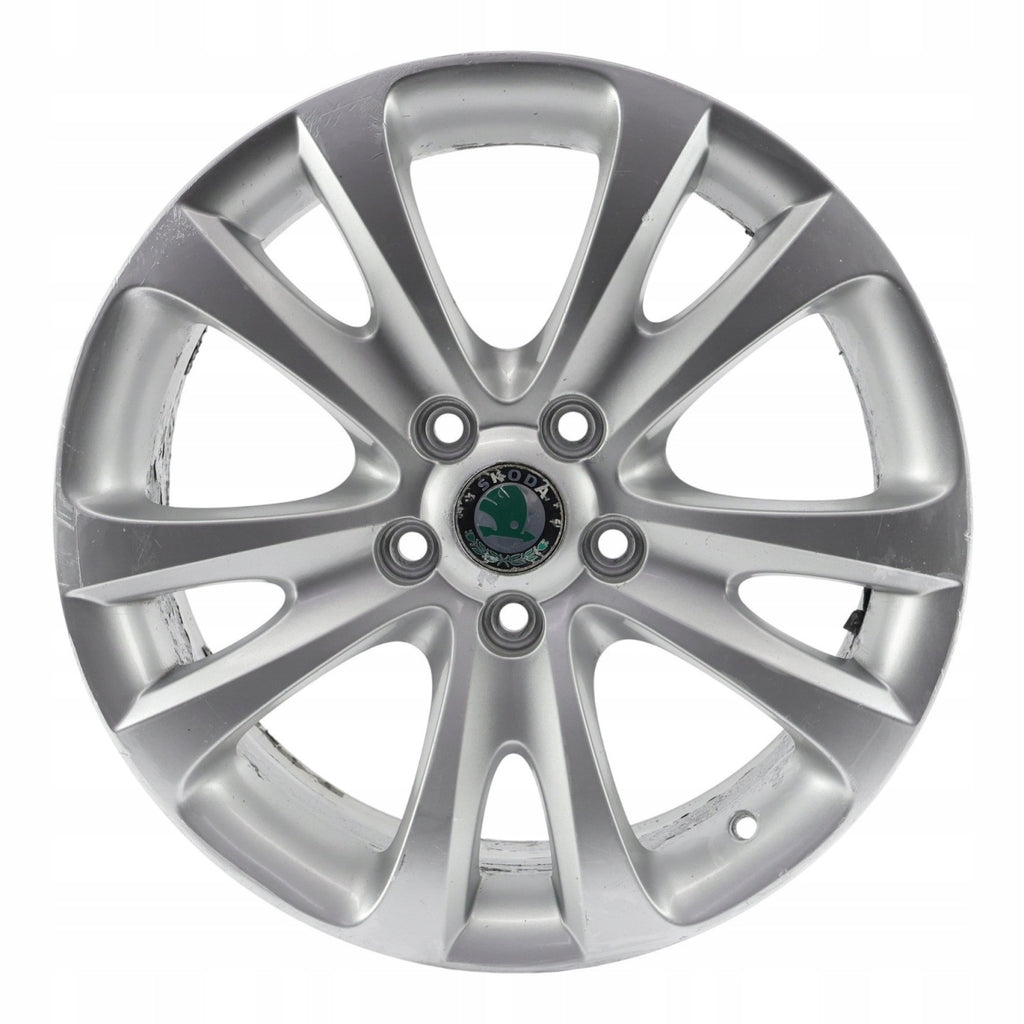 1x Alufelge 17 Zoll 7.5" 5x112 49ET Glanz Silber 3T0601025D Skoda Superb FEL6441346413xo