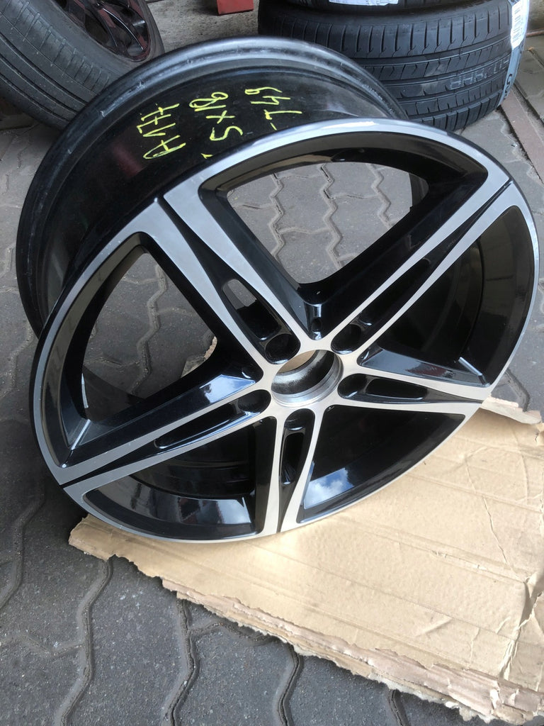 1x Alufelge 18 Zoll 7.5" 5x112 49ET Glanz Schwarz A1774010700 Mercedes-Benz