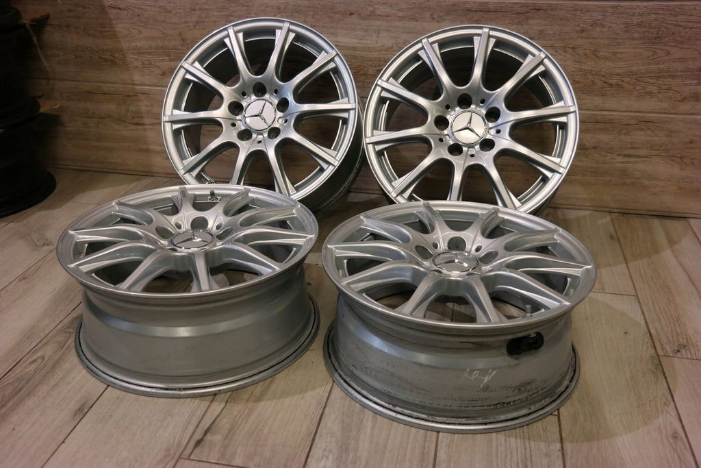 4x Alufelge 16 Zoll 6.5" 5x112 38ET Glanz Silber A2054012400 Mercedes-Benz W205