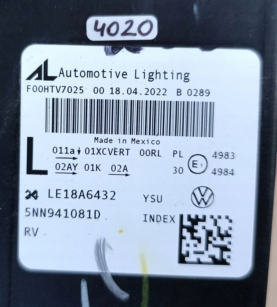 Frontscheinwerfer VW Tiguan Allspace 5NN941081D Full LED Links Headlight