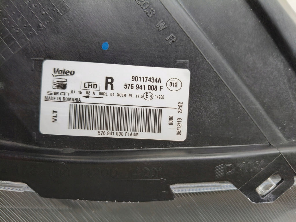 Frontscheinwerfer Seat Ateca 576941008F Full LED Rechts Scheinwerfer Headlight