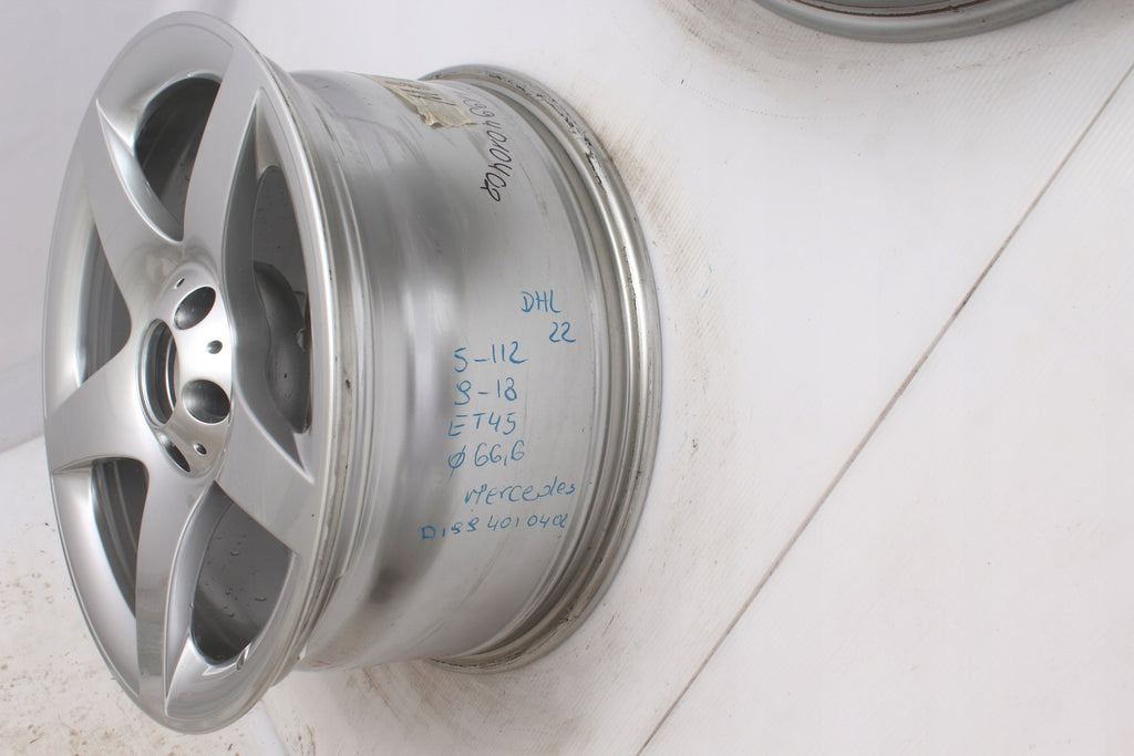 1x Alufelge 18 Zoll 9.0" 5x112 45ET Glanz Silber A1994010402 Mercedes-Benz